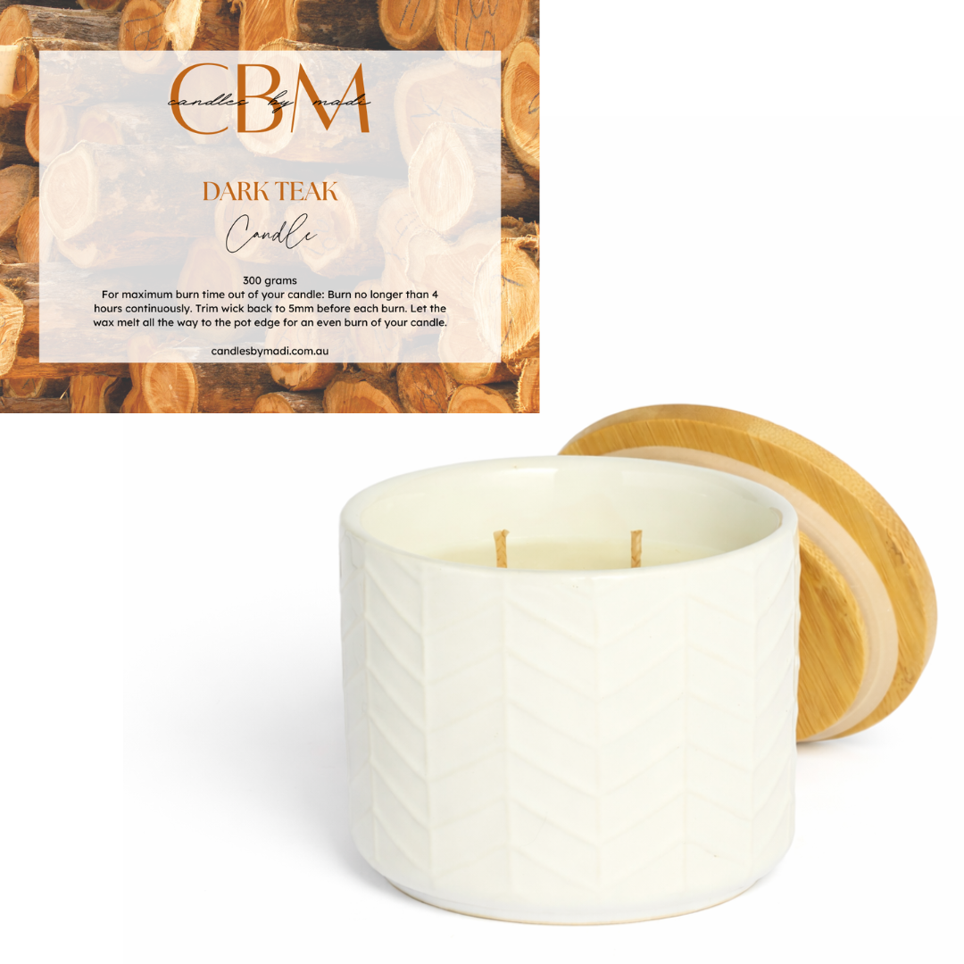 Dark Teak Candle (300 grams)