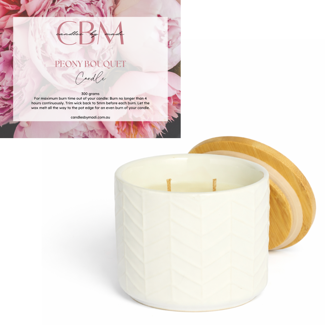 Peony Bouquet Candle (300 grams)