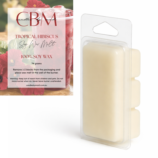 Tropical Hibiscus Soy Wax Melt (74 grams)