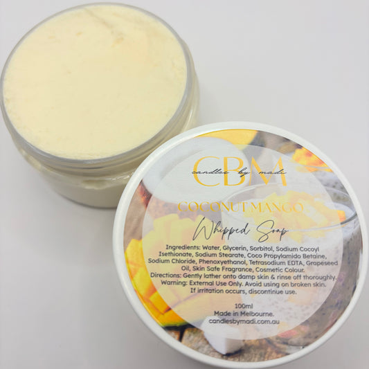 Coconut Mango Whipped Soap (100ml)