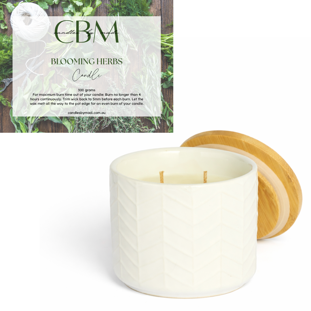 Blooming Herbs Candle (300 grams)