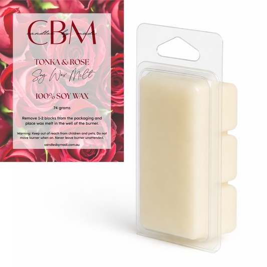 Tonka & Rose Soy Wax Melt (74 grams)