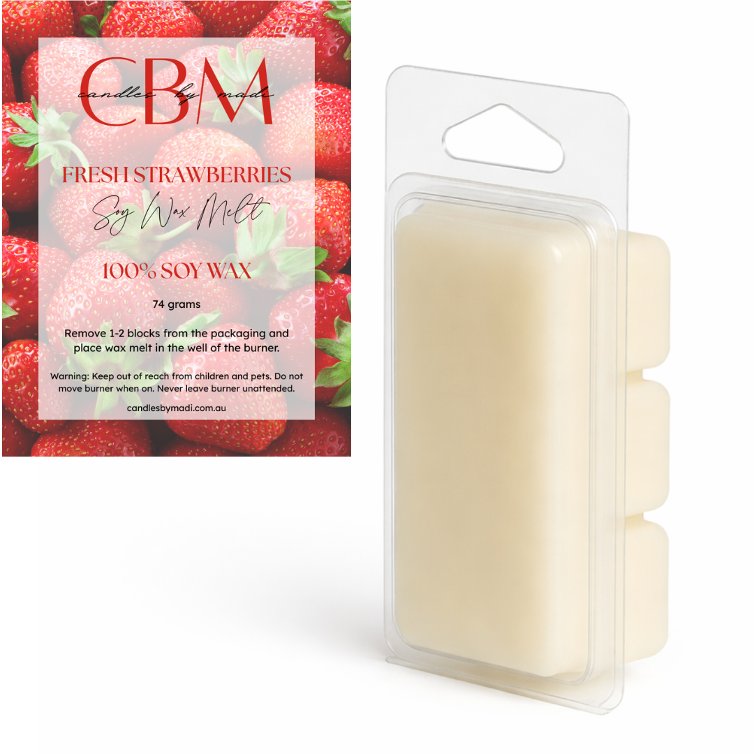 Fresh Strawberries Soy Wax Melt (74 grams)