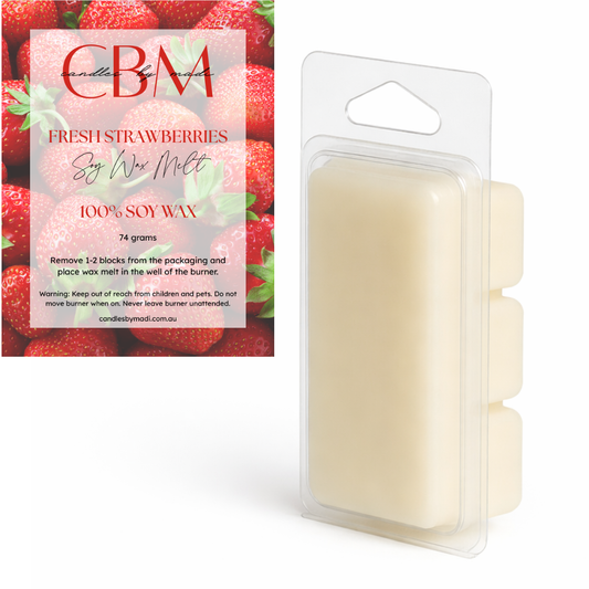 Fresh Strawberries Soy Wax Melt (74 grams)