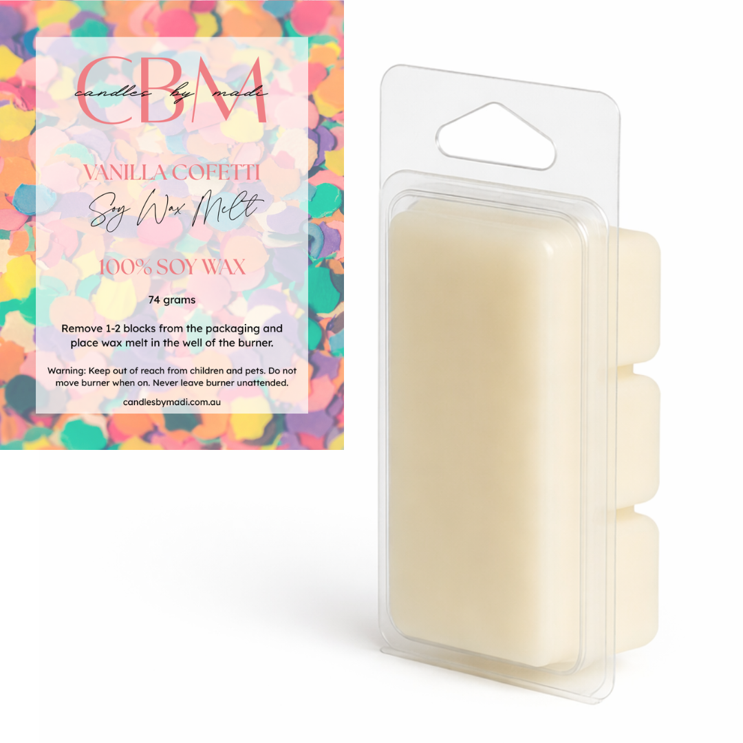 Vanilla Cofetti Soy Wax Melt (74 grams)
