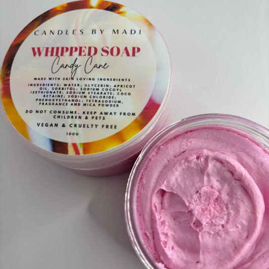 Candy Cane Whipped Soap (100 grams)