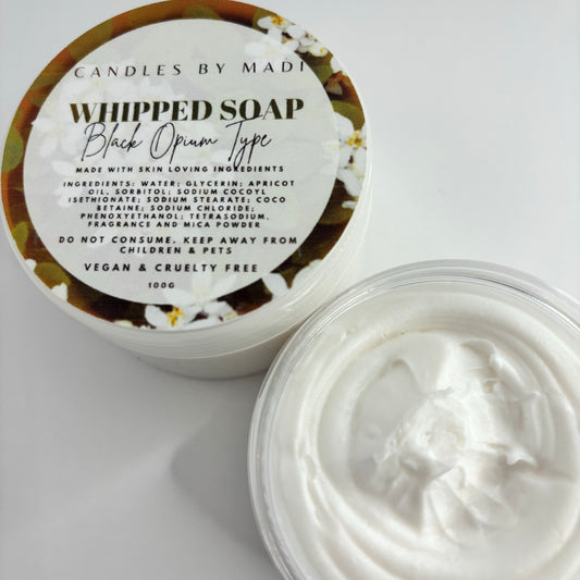 Black Opium Type Whipped Soap (100 grams)