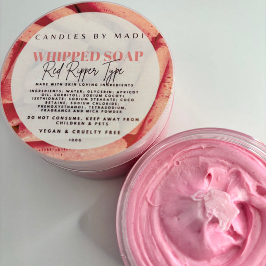 Red Ripper Type Whipped Soap (100 grams)