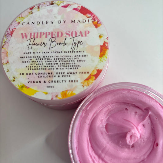 Flower Bomb Type Whipped Soap (100 grams)