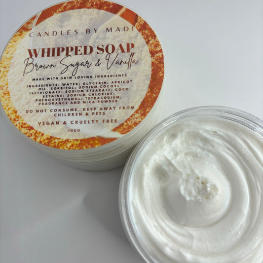 Brown Sugar & Vanilla Whipped Soap (100 grams)