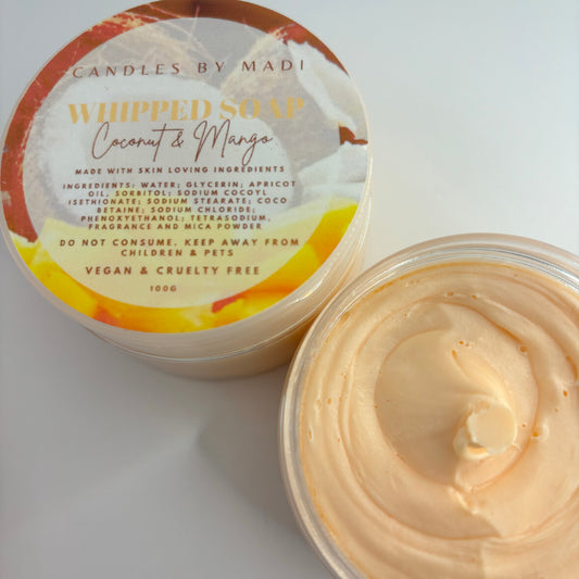 Coconut & Mango Whipped Soap (100 grams)