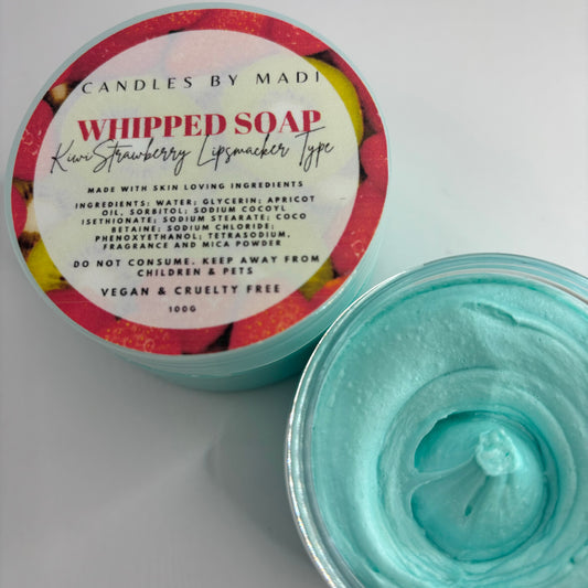 Kiwi Strawberry Lipsmacker Type Whipped Soap (100 grams)