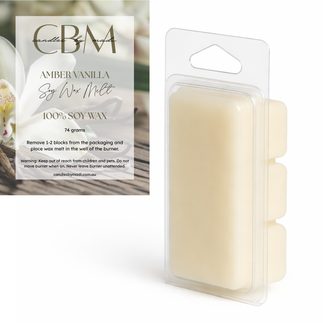 Amber Vanilla Soy Wax Melt (74 grams)