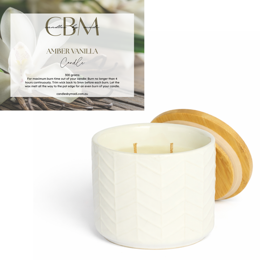 Amber Vanilla Candle (300grams)